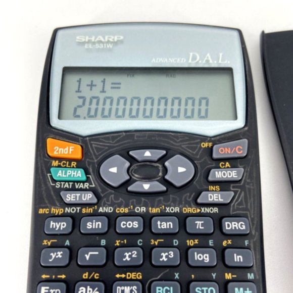 Sharp El-531w Scientific Calculator - Advanced D.A.L. Tested WORKS - Picture 2 of 5